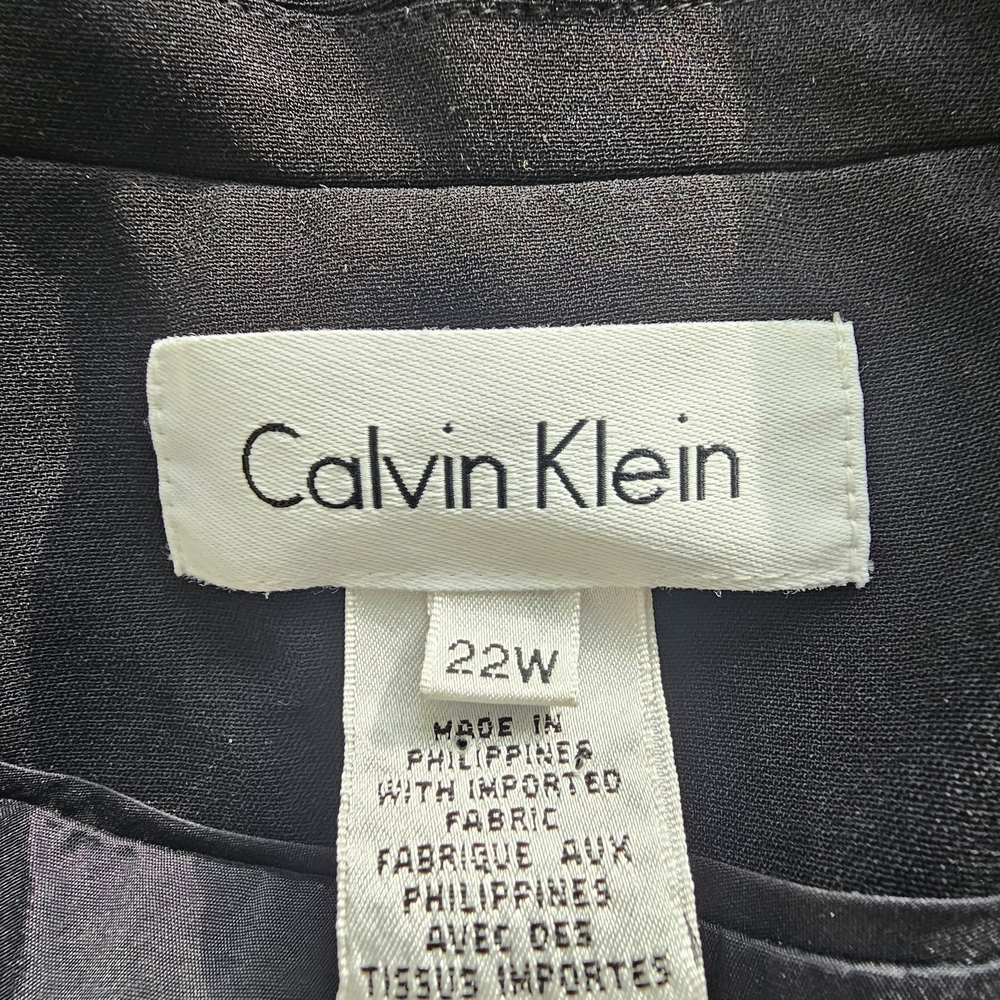 Calvin Klein Collection Charcoal Blazer Size 22 - Picture 2 of 5